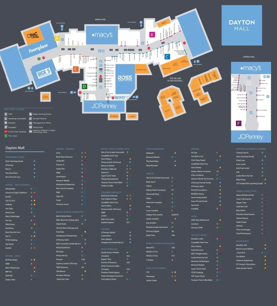 Dayton-Mall-Map-2025