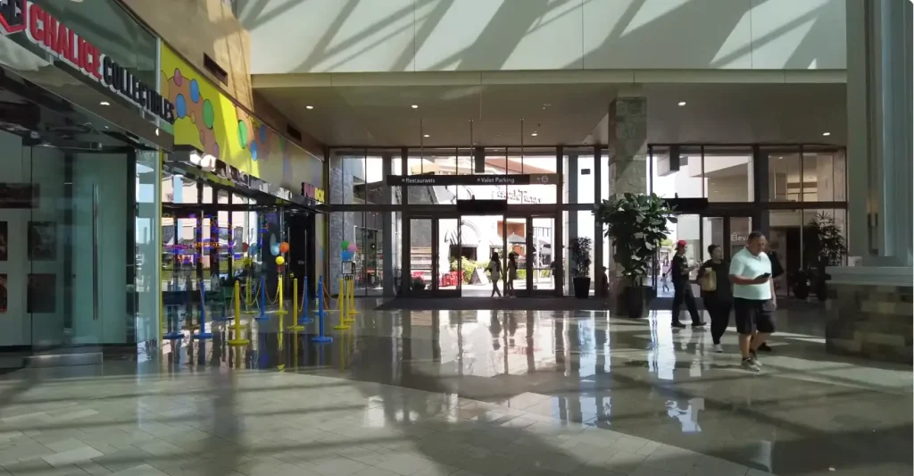 the shops at santa anita mall inside view