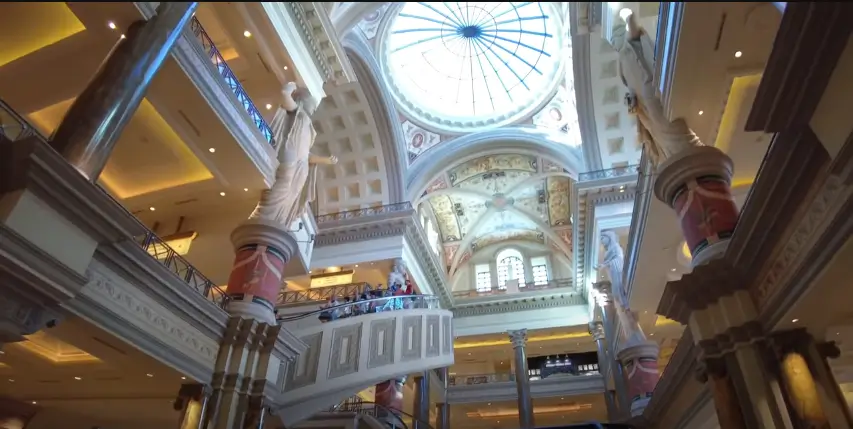 the forum shops at caesars awesome view