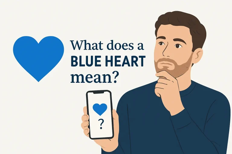 what does a blue heart mean