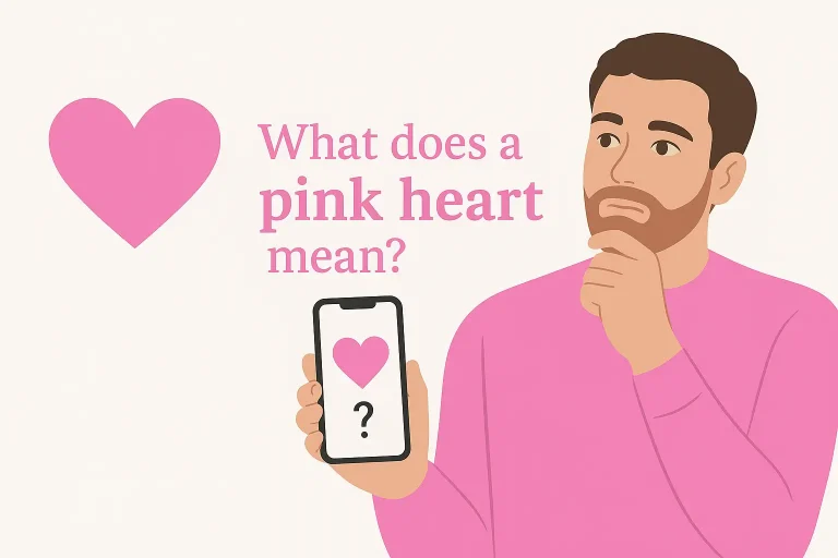 what does a pink heart mean