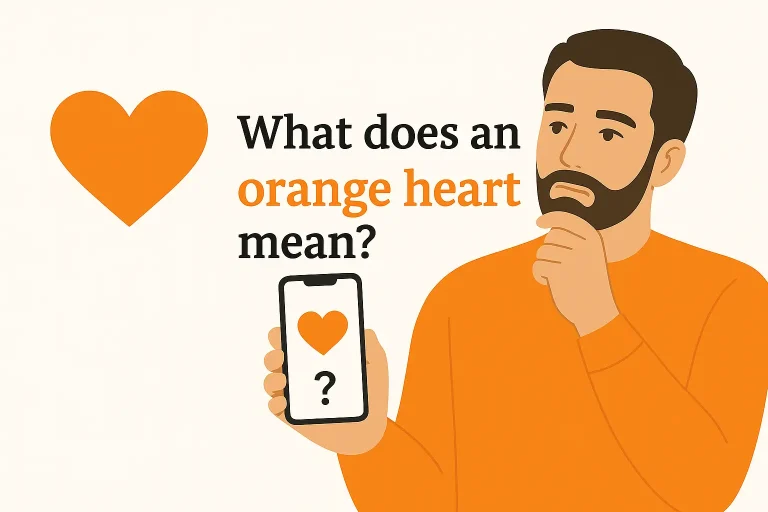 what does an orange heart mean